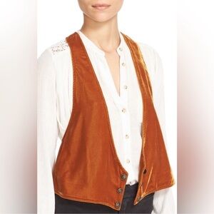 Free People Velvet Vibes Honey Vest